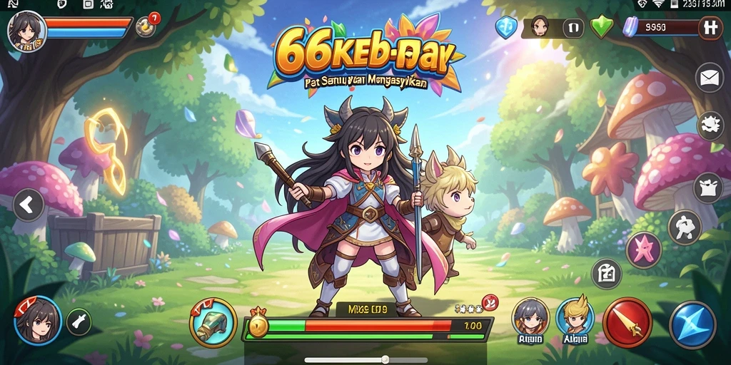 Tampilan gameplay <strong>66KBET</strong> yang menampilkan aksi karakter Anime.
