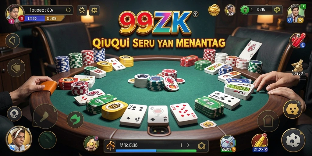 Gameplay QiuQiu seru di 999ZK yang menantang.