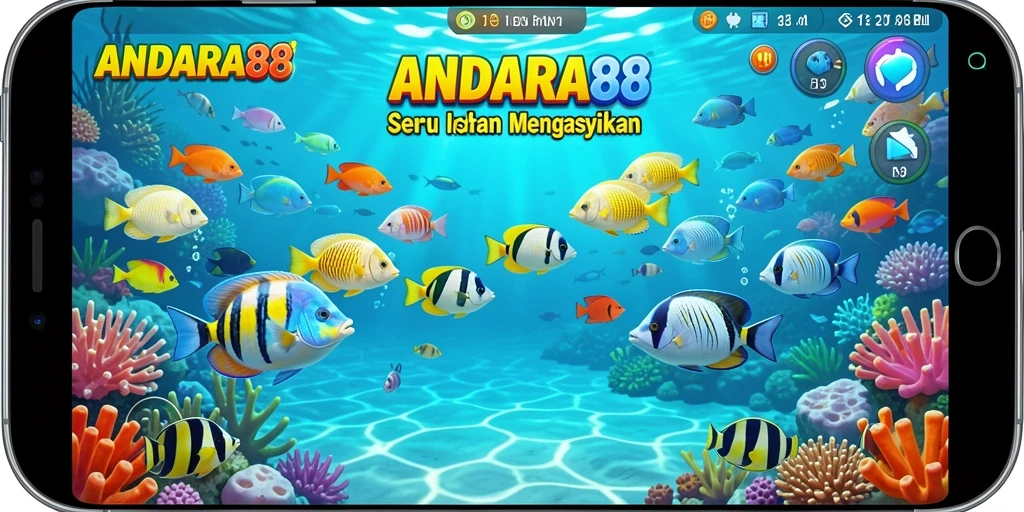 Tampilan menawan dari gameplay Tembak Ikan ANDARA88.