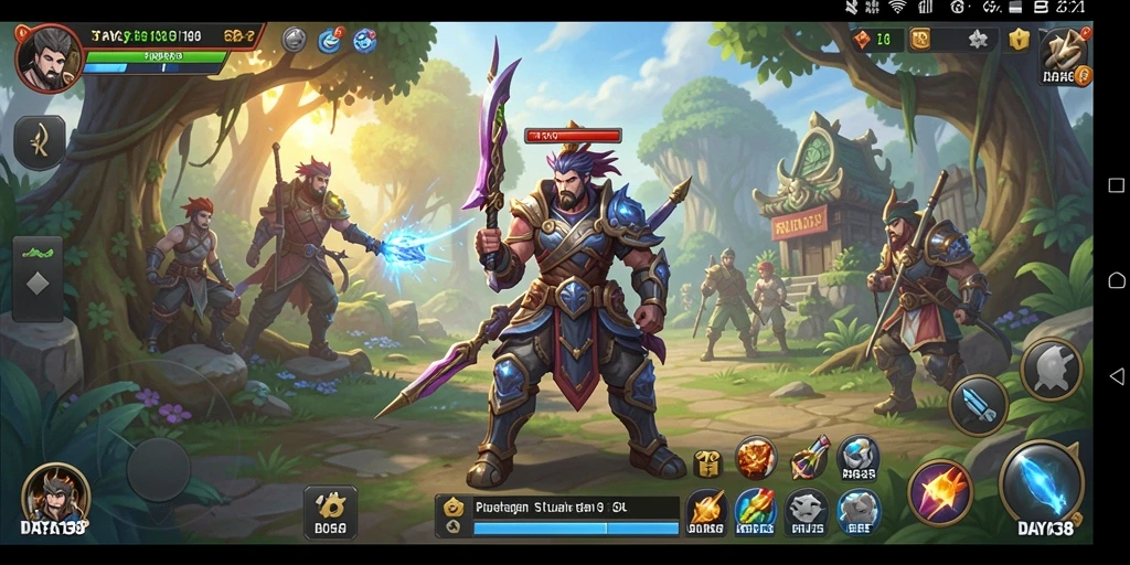 Tampilan gameplay DAYA138 dengan strategi mendalam dan pertarungan epik.