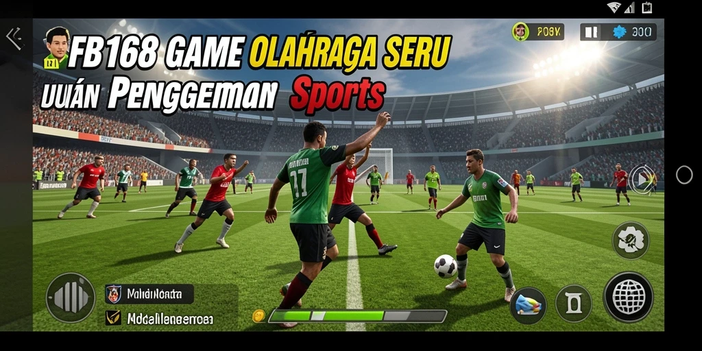 Tampilan gameplay FB168 yang menegangkan dan penuh aksi olahraga.