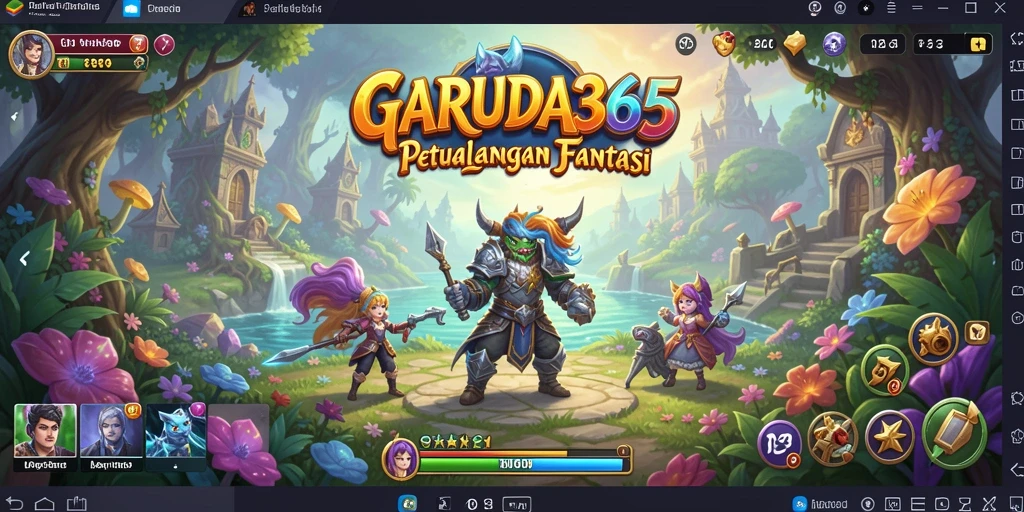 Screenshot GARUDA365 menunjukkan pemain menjelajahi dunia petualangan yang menakjubkan.