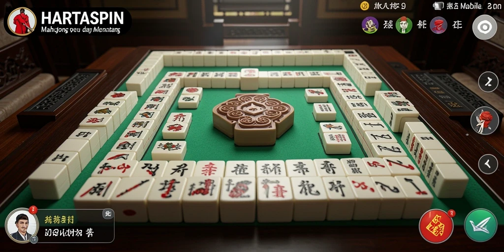 Tampilan gameplay HARTASPIN yang menarik dan intuitif.