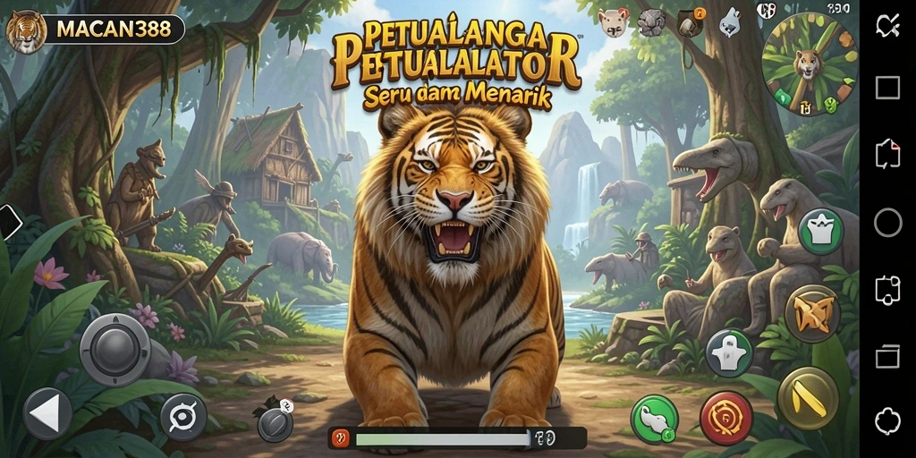 Tampilan gameplay seru dan penuh warna dalam MACAN388.