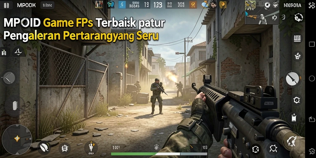 Gameplay seru dalam pertempuran FPS yang mendebarkan.