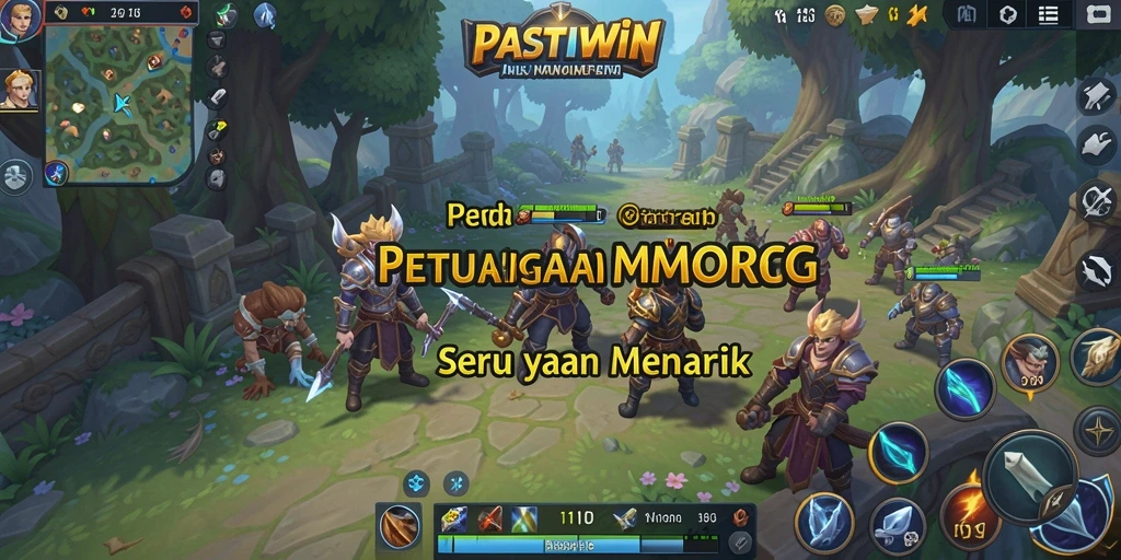 Tampilan gameplay PASTIWIN yang mendebarkan saat bertarung melawan monster.