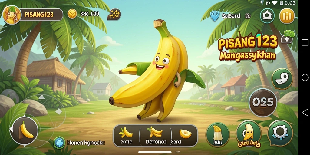 Tampilan gameplay PISANG123 yang menarik dan penuh warna.