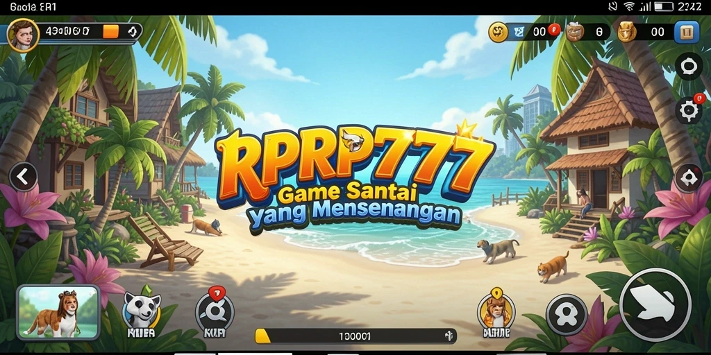 Screenshot menunjukkan gameplay RPRP777 yang penuh warna dan menyenangkan.