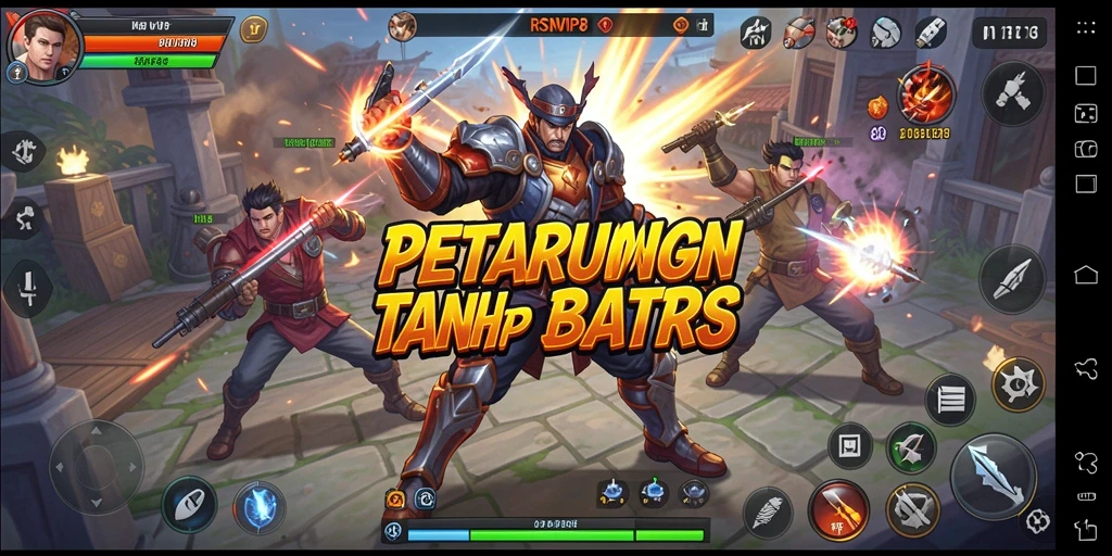 Tampak seru, pertarungan epik antara karakter di RSNVIP8.