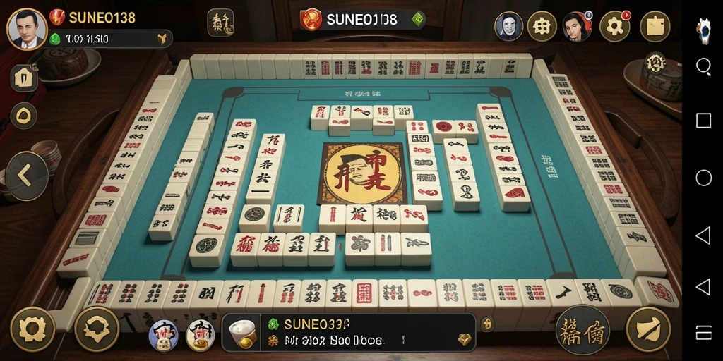 Screenshot SUNEO138 menampilkan aksi gameplay Mahjong yang menarik.