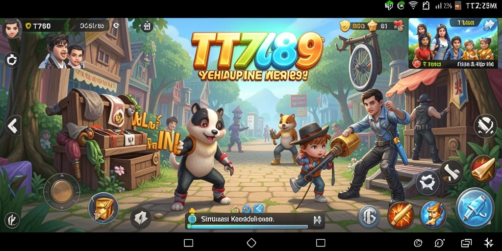 Tampilan gameplay simulasi yang menarik dan interaktif.