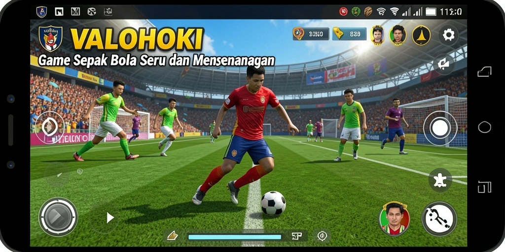Tampilan gameplay menarik dari VALOHOKI yang menggambarkan aksi di lapangan.