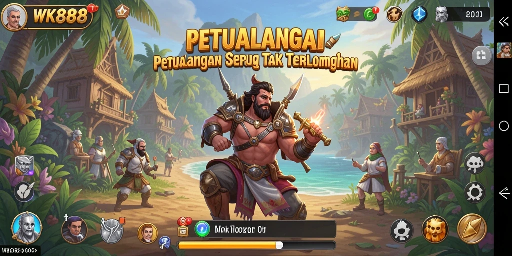 Tampilan menarik gameplay WK888 dalam dunia petualangan.